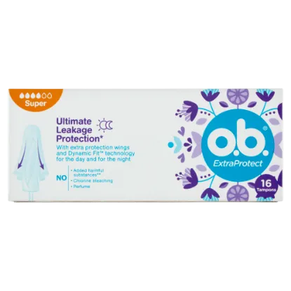 o.b. ExtraProtect Super tampon 16 db termékhez kapcsolódó kép