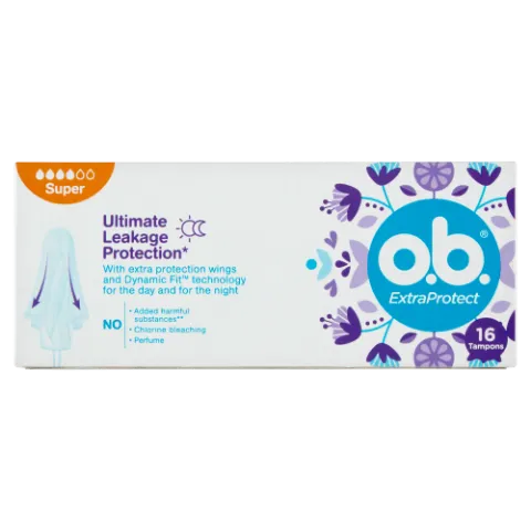 o.b. ExtraProtect Super tampon 16 db termékhez kapcsolódó kép