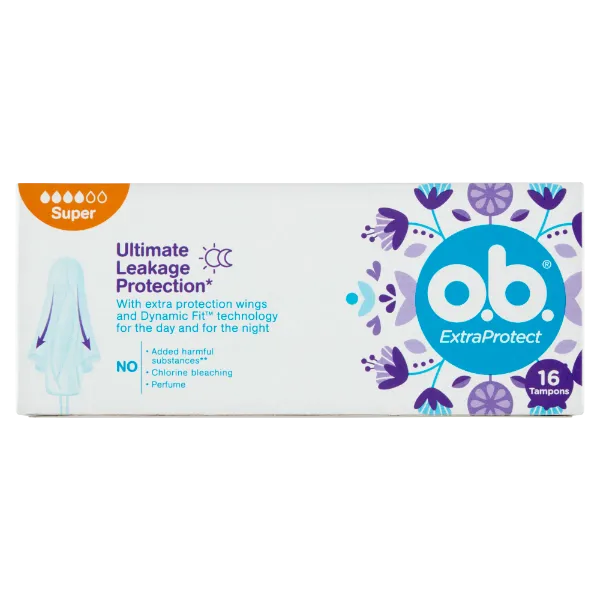 o.b. ExtraProtect Super tampon 16 db termékhez kapcsolódó kép