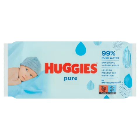 Huggies Pure tisztító babakendők 56 db termékhez kapcsolódó kép