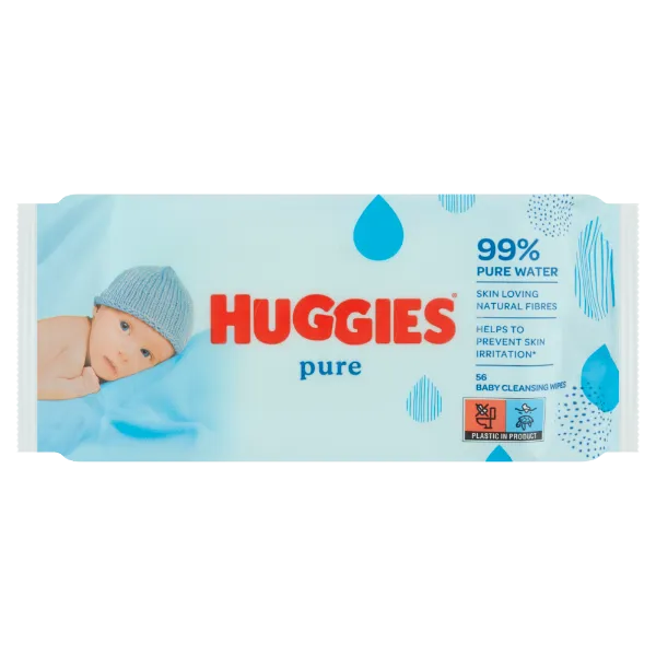 Huggies Pure tisztító babakendők 56 db termékhez kapcsolódó kép