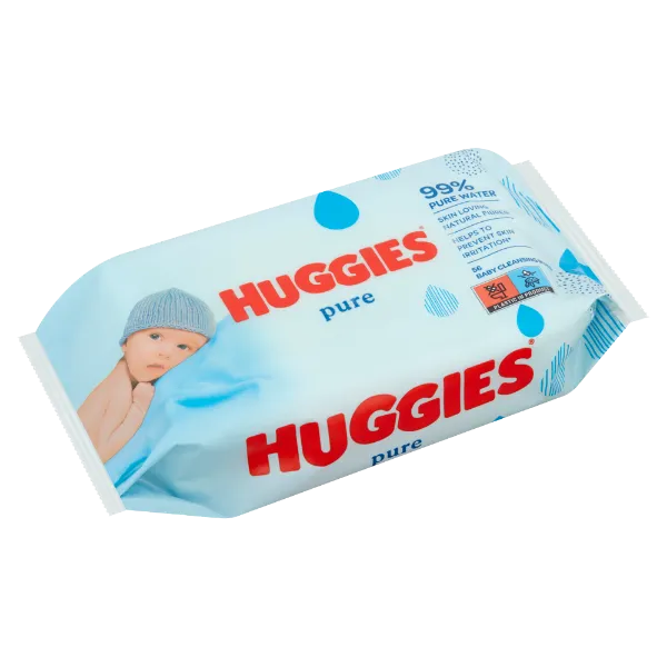 Huggies Pure tisztító babakendők 56 db termékhez kapcsolódó kép