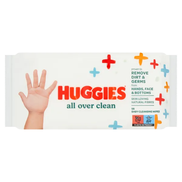 Huggies All Over Clean babakendők 56 db termékhez kapcsolódó kép