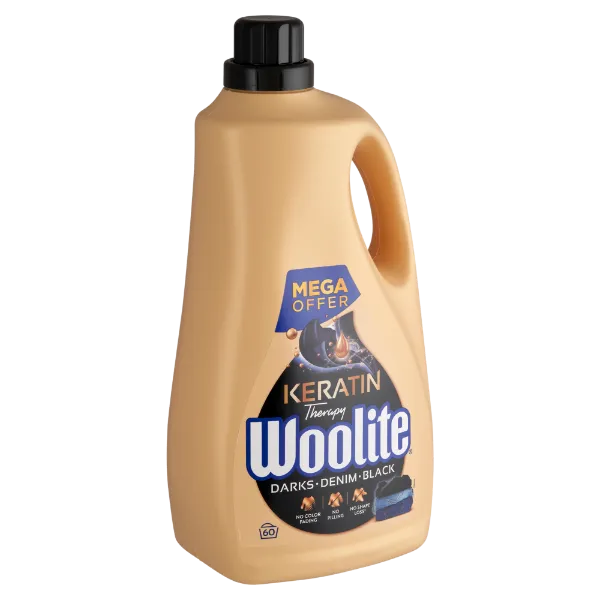Woolite Keratin Therapy folyékony mosószer keratinnal sötét ruhákhoz 60 mosás 3,6 l termékhez kapcsolódó kép