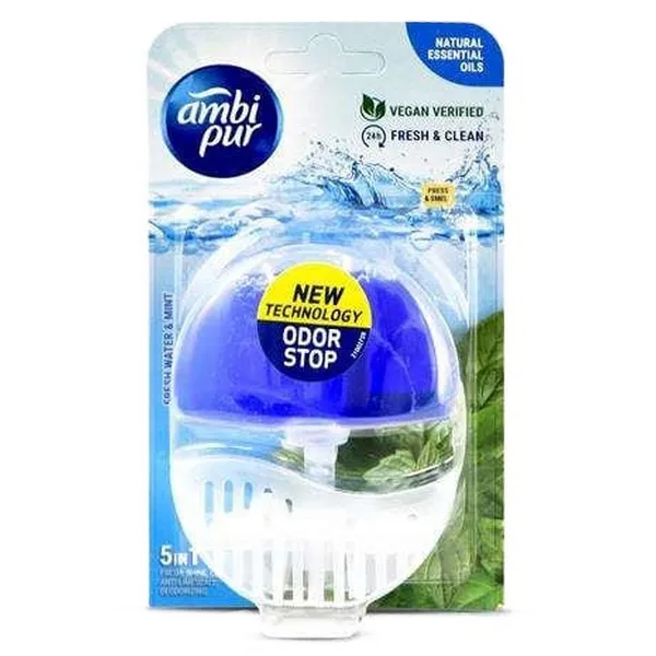 Ambipur wc gél 55ml + készülék water & mint termékhez kapcsolódó kép