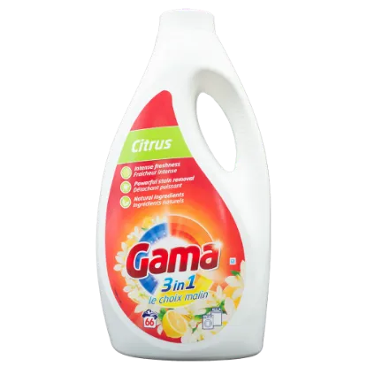 Gama mosógél 3l Citrus 66 mosás termékhez kapcsolódó kép