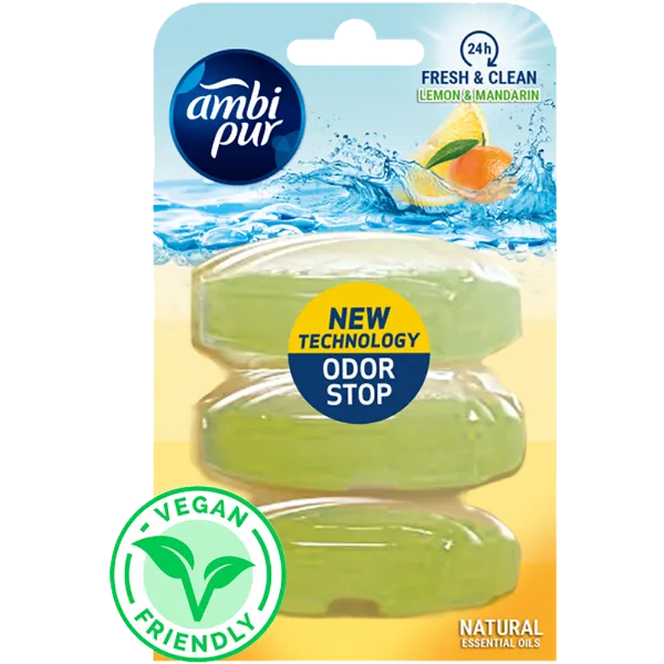 Ambipur wc gél utántöltő 3x55ml lemon & mandarin termékhez kapcsolódó kép