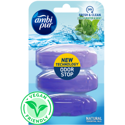 Ambipur wc gél utántöltő 3x55ml water & mint termékhez kapcsolódó kép