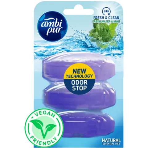 Ambipur wc gél utántöltő 3x55ml water & mint termékhez kapcsolódó kép