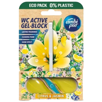 Ambipur aktív wc gél blokk 45g lemon & jasmin termékhez kapcsolódó kép