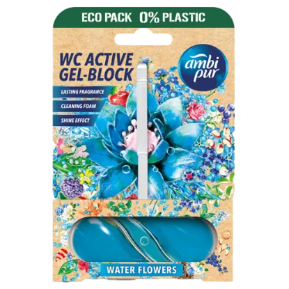 Ambipur aktív wc gél blokk 45g water & flowers termékhez kapcsolódó kép