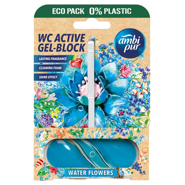 Ambipur aktív wc gél blokk 45g water & flowers termékhez kapcsolódó kép