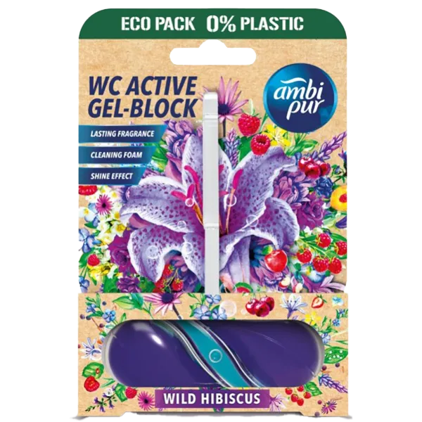 Ambipur aktív wc gél blokk 45g wild hibiskus termékhez kapcsolódó kép