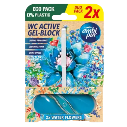 Ambipur aktív wc gél blokk 2x45g water flowers termékhez kapcsolódó kép