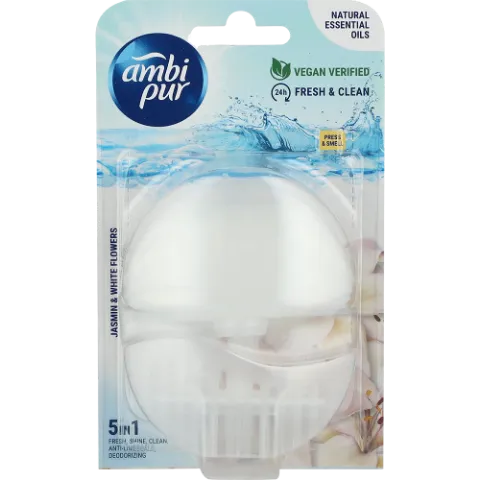 Ambipur wc gél 55ml + készülék jasmin white termékhez kapcsolódó kép