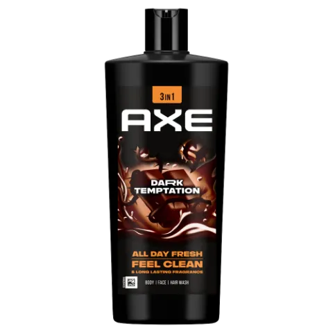 AXE Dark Temptation 3 in 1 tusfürdő testre, arcra, hajra 700 ml termékhez kapcsolódó kép