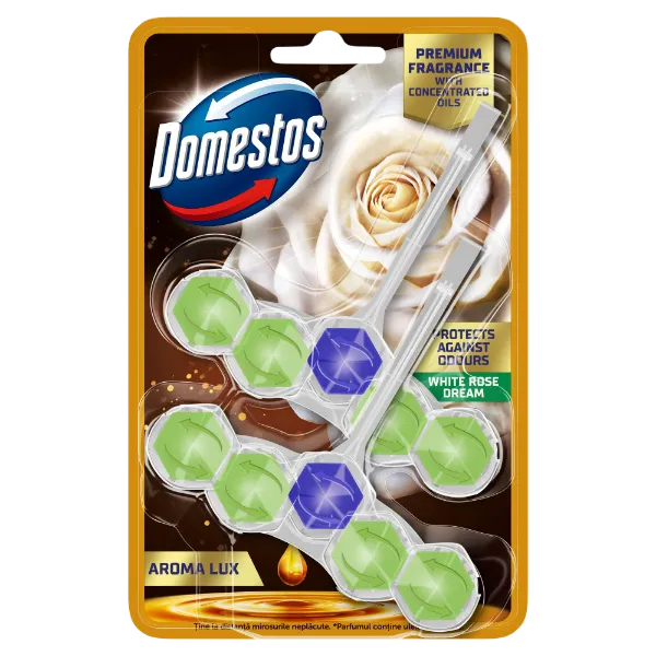 Domestos Aroma Lux White Rose Dream WC frissítő blokk 2 x 50 g termékhez kapcsolódó kép