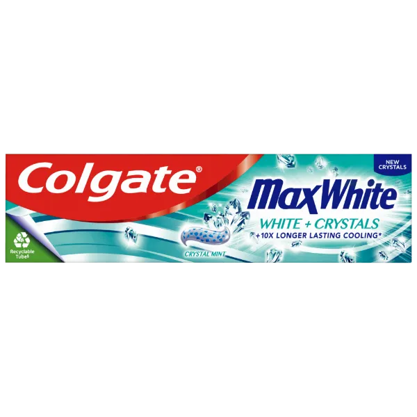 Colgate Max White White Crystals fogfehérítő fogkrém 75ml termékhez kapcsolódó kép