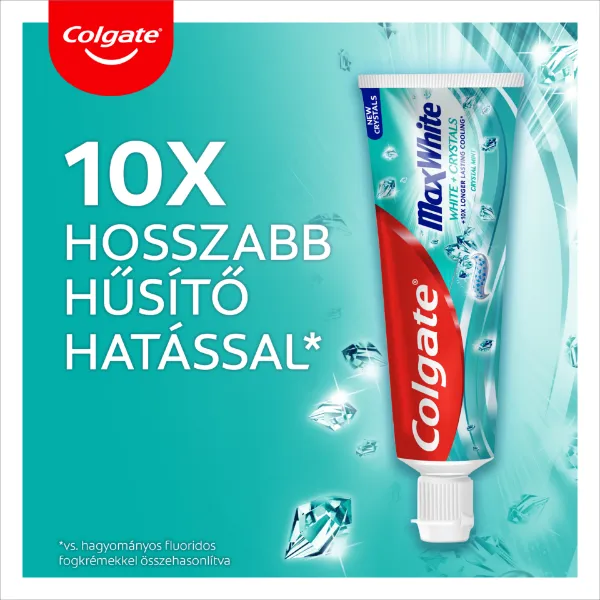 Colgate Max White White Crystals fogfehérítő fogkrém 75ml termékhez kapcsolódó kép