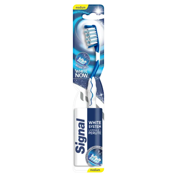 Signal White Now White System közepes keménységű fogkefe termékhez kapcsolódó kép