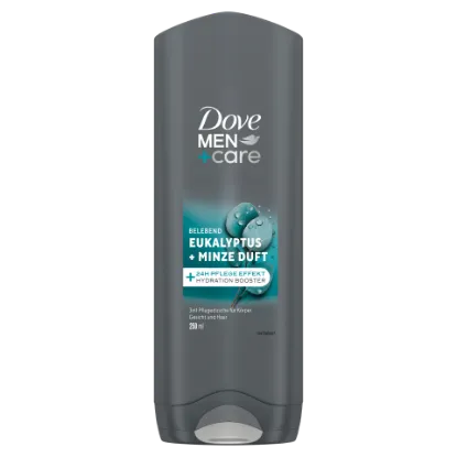 Dove Men+Care Eucalyptus + Mint tusfürdő testre, arcra, hajra 250 ml termékhez kapcsolódó kép