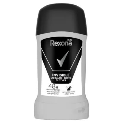 Rexona Men Invisible on Black + White Clothes izzadásgátló stift 50 ml  termékhez kapcsolódó kép