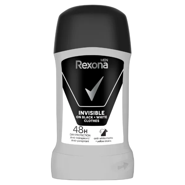 Rexona Men Invisible on Black + White Clothes izzadásgátló stift 50 ml  termékhez kapcsolódó kép