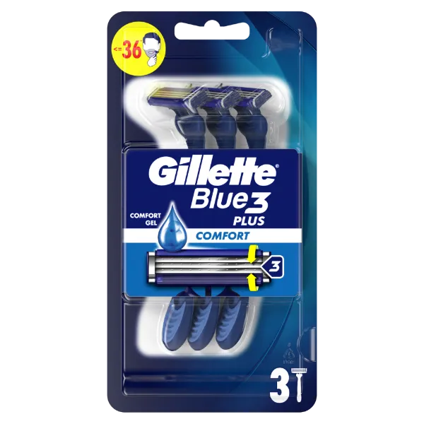 Gillette Blue3 Plus Comfort, Eldobható Borotva Férfiaknak,  Darabos Kiszerelés termékhez kapcsolódó kép