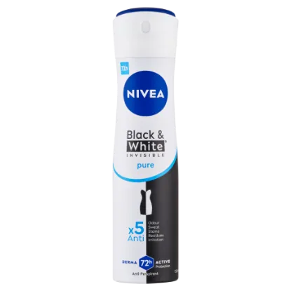 NIVEA Black & White Invisible Pure izzadásgátló 150 ml termékhez kapcsolódó kép