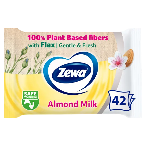 Zewa Almond Milk nedves toalettpapír 42 db termékhez kapcsolódó kép