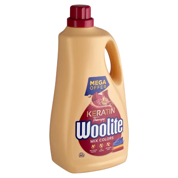 Woolite Keratin Therapy folyékony mosószer keratinnal színes ruhákhoz 60 mosás 3,6 l termékhez kapcsolódó kép