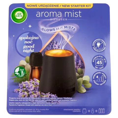 Air Wick Aroma Mist Édes Álom aroma diffúzor készülék és utántöltő 20 ml termékhez kapcsolódó kép