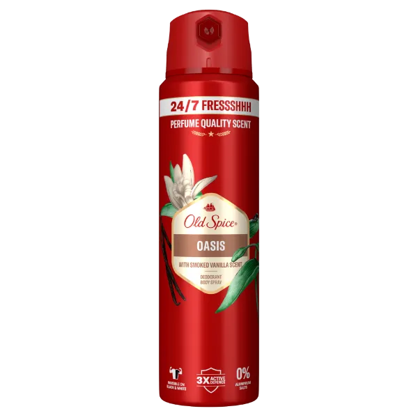 Old Spice Oasis Deo Spray Férfiaknak, 150 ml, 48 Órás Frissesség, 0% Alumíniumsó termékhez kapcsolódó kép