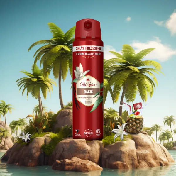 Old Spice Oasis Deo Spray Férfiaknak, 150 ml, 48 Órás Frissesség, 0% Alumíniumsó termékhez kapcsolódó kép