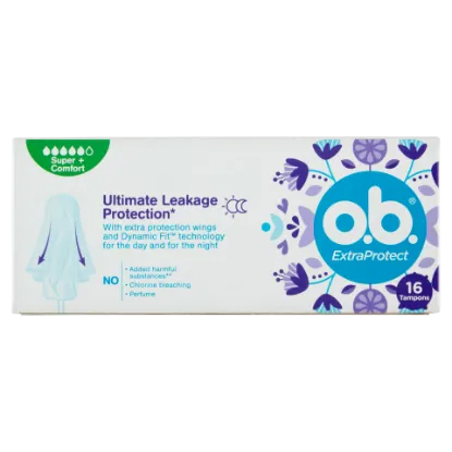 o.b. ExtraProtect Super+ Comfort tampon 16 db termékhez kapcsolódó kép