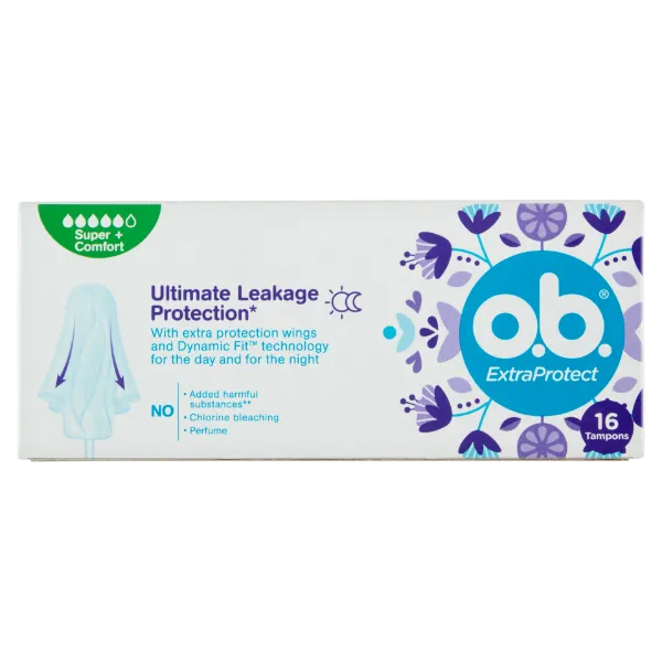 o.b. ExtraProtect Super+ Comfort tampon 16 db termékhez kapcsolódó kép