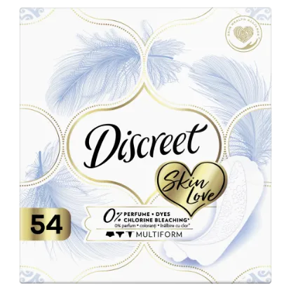 Discreet Légáteresztő Multiform 0%-os Skin Love Tisztasági Betétek x54 termékhez kapcsolódó kép
