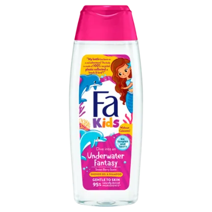 Fa Kids Underwater Fantasy tusfürdő és sampon édes, erdei gyümölcs illattal 250 ml termékhez kapcsolódó kép