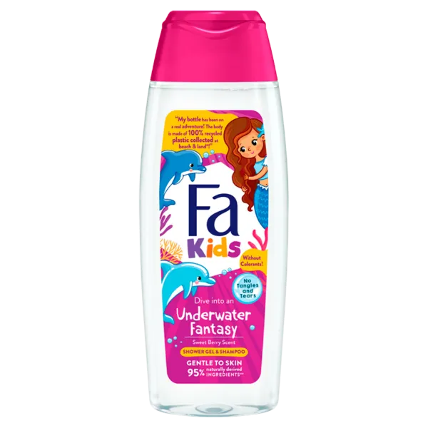 Fa Kids Underwater Fantasy tusfürdő és sampon édes, erdei gyümölcs illattal 250 ml termékhez kapcsolódó kép