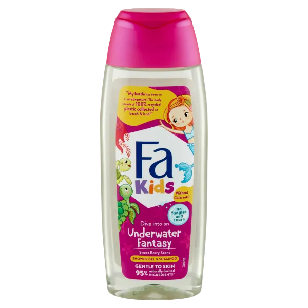 Fa Kids Underwater Fantasy tusfürdő és sampon édes, erdei gyümölcs illattal 250 ml termékhez kapcsolódó kép