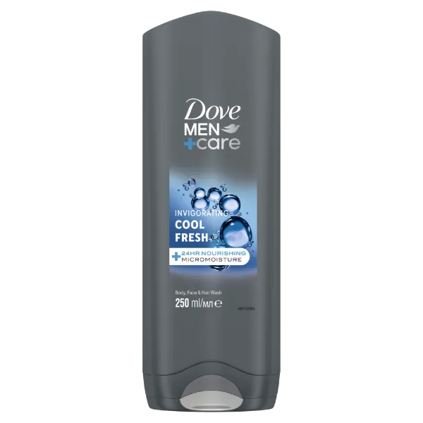 Dove Men+Care Invigorating Cool Fresh tusfürdő testre, arcra, hajra 250 ml termékhez kapcsolódó kép