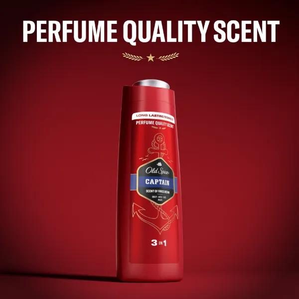 Old Spice Captain Tusfürdő És Sampon Férfiaknak 400 ml, 3az1-ben, Hosszan Tartó Frissesség termékhez kapcsolódó kép