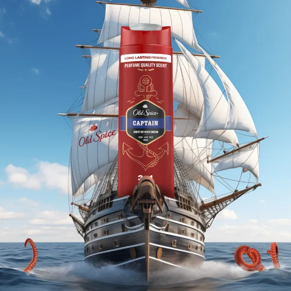 Old Spice Captain Tusfürdő És Sampon Férfiaknak 400 ml, 3az1-ben, Hosszan Tartó Frissesség termékhez kapcsolódó kép