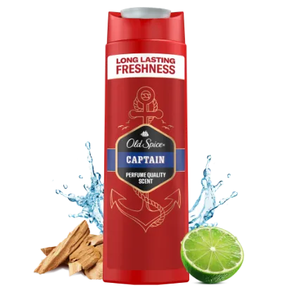 Old Spice Captain Tusfürdő És Sampon Férfiaknak 400 ml, 3az1-ben, Hosszan Tartó Frissesség termékhez kapcsolódó kép