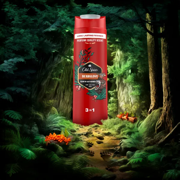 Old Spice Bearglove Tusfürdő És Sampon Férfiaknak 250ml, 3az1-ben termékhez kapcsolódó kép