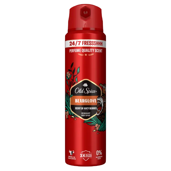 Old Spice Bearglove Deo Spray Férfiaknak, 150 ml, 48 Órás Frissesség, 0% Alumíniumsó termékhez kapcsolódó kép