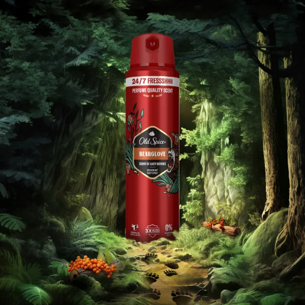 Old Spice Bearglove Deo Spray Férfiaknak, 150 ml, 48 Órás Frissesség, 0% Alumíniumsó termékhez kapcsolódó kép