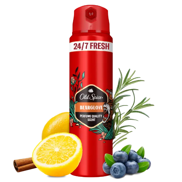 Old Spice Bearglove Deo Spray Férfiaknak, 150 ml, 48 Órás Frissesség, 0% Alumíniumsó termékhez kapcsolódó kép