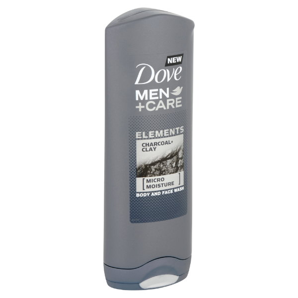 Dove Men+Care Elements Charcoal+Clay tusfürdő testre és arcra 250 ml termékhez kapcsolódó kép