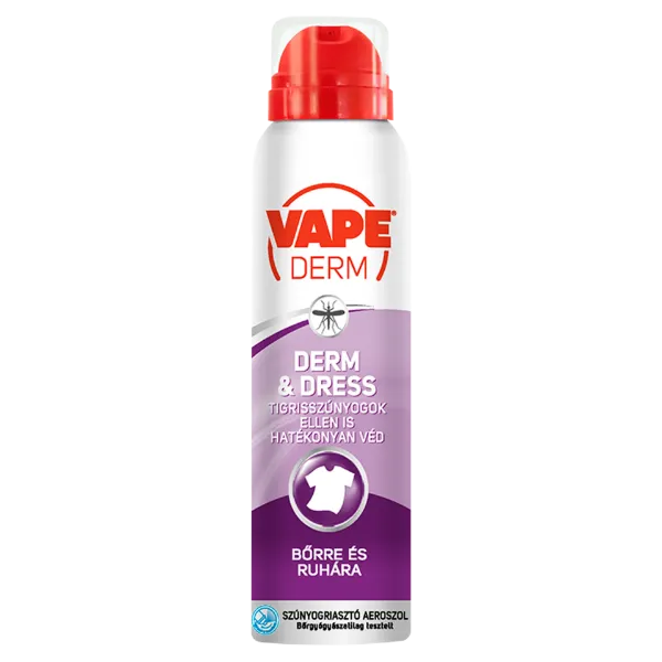 Vape Derm&Dress szúnyog és kullancsriasztó száraz aeroszol 100 ml termékhez kapcsolódó kép